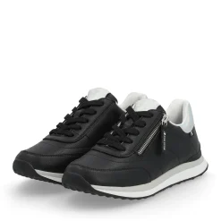 Fashion Rieker Damskie Tenisowki , Niskie, Miejskie, Czarne