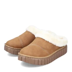 Clearance Rieker Drewniaki Damskie W Kolorze Karmelowo-Brazowym