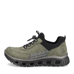 Fashion Rieker Kapcie Damskie Khaki-Czarne