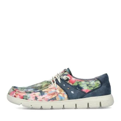New Rieker Kapcie Damskie , Multi-Denim, Niebieskie