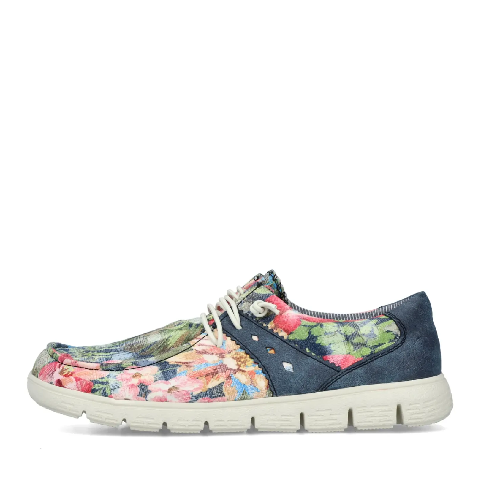 New Rieker Kapcie Damskie , Multi-Denim, Niebieskie