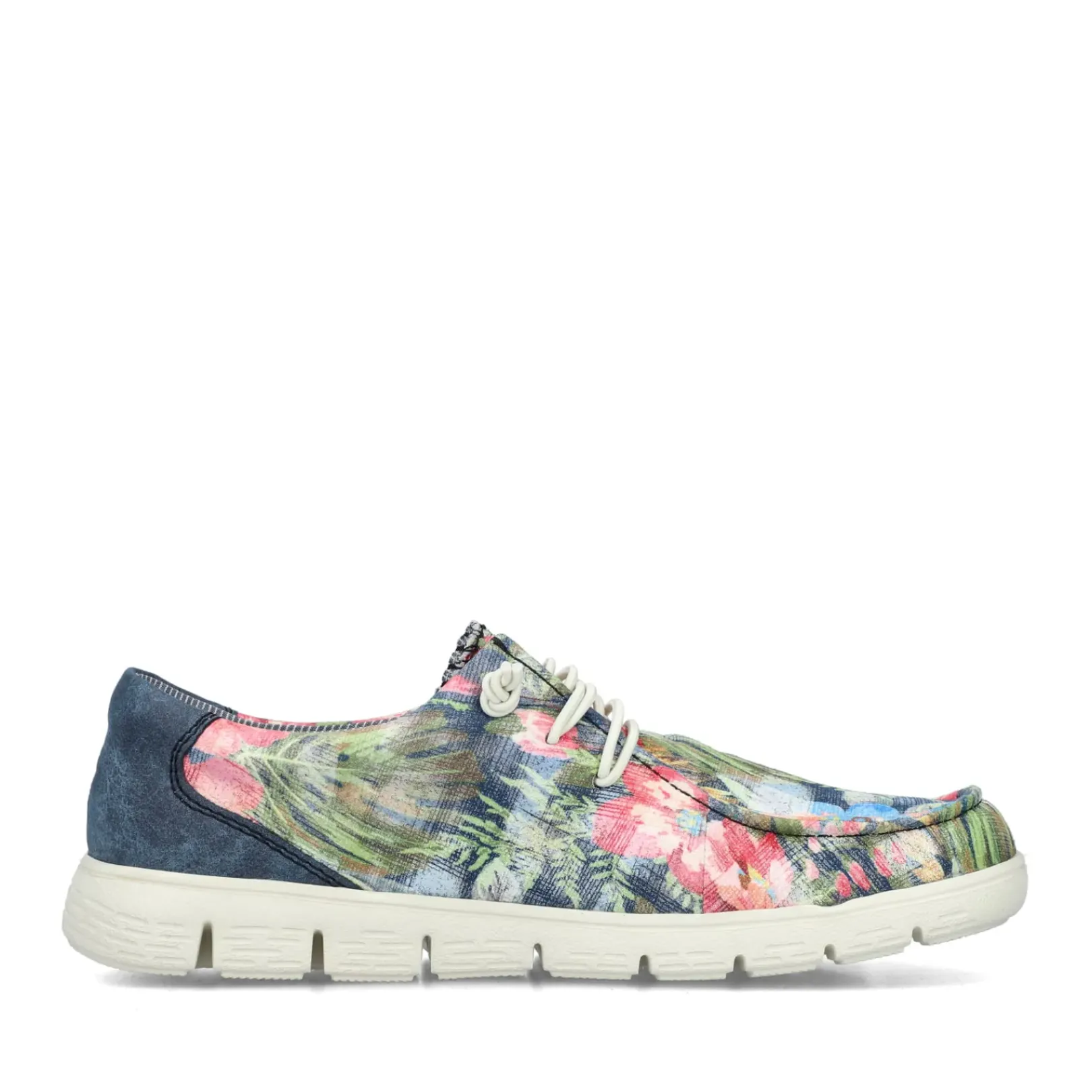 New Rieker Kapcie Damskie , Multi-Denim, Niebieskie
