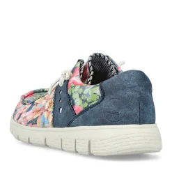 New Rieker Kapcie Damskie , Multi-Denim, Niebieskie