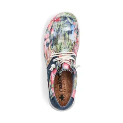 New Rieker Kapcie Damskie , Multi-Denim, Niebieskie
