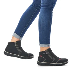 Discount Rieker Kapcie Damskie , Nocne, Czarne