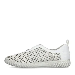 Clearance Rieker Kapcie Damskie W Kolorze Szaro-Bialym