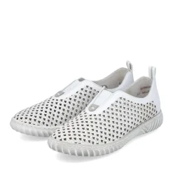 Clearance Rieker Kapcie Damskie W Kolorze Szaro-Bialym