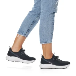 Fashion Rieker Kapcie Damskie W Kolorze Glebokiej Czerni