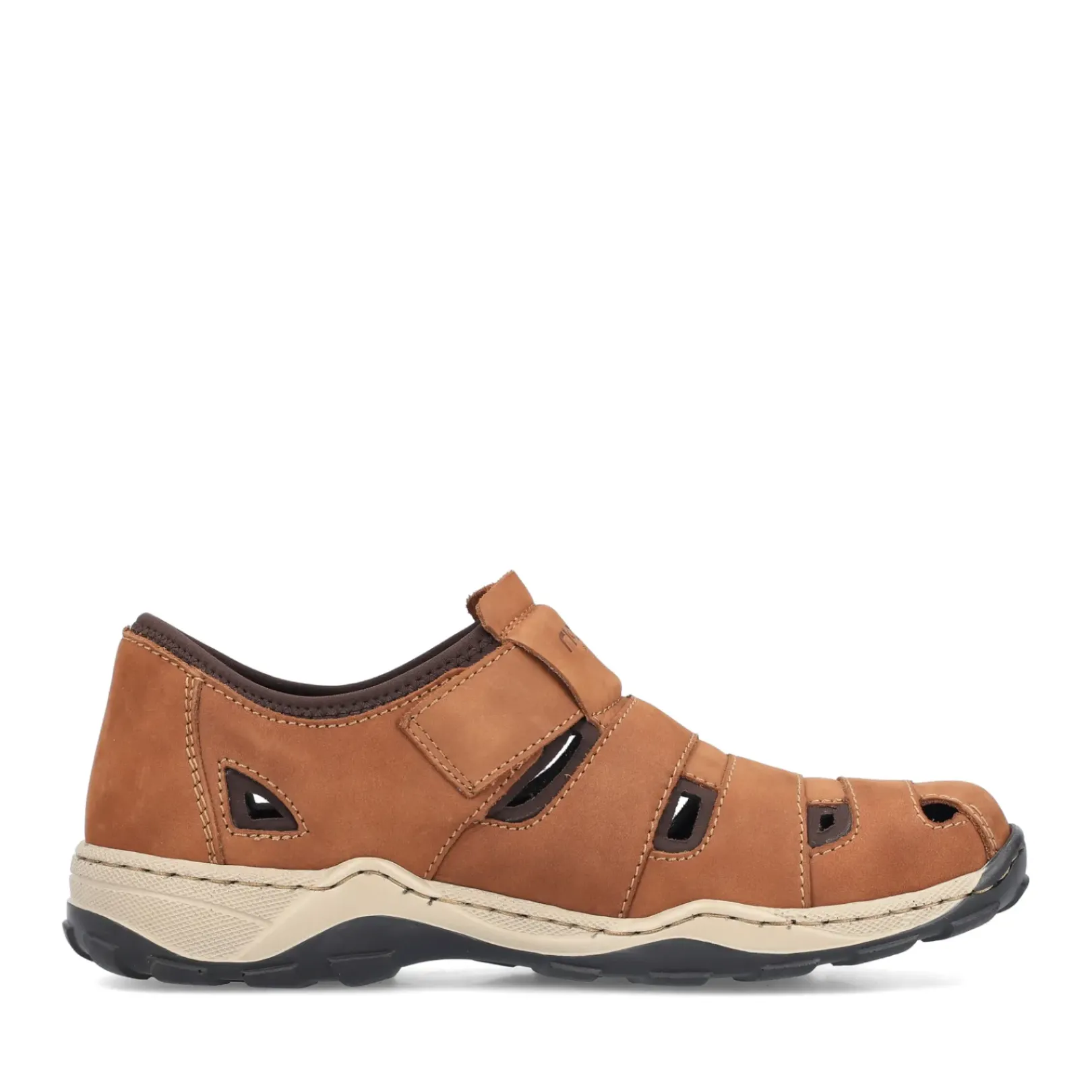 Clearance Rieker Kapcie Meskie , Drewnobrazowe