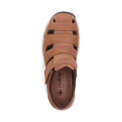 Clearance Rieker Kapcie Meskie , Drewnobrazowe