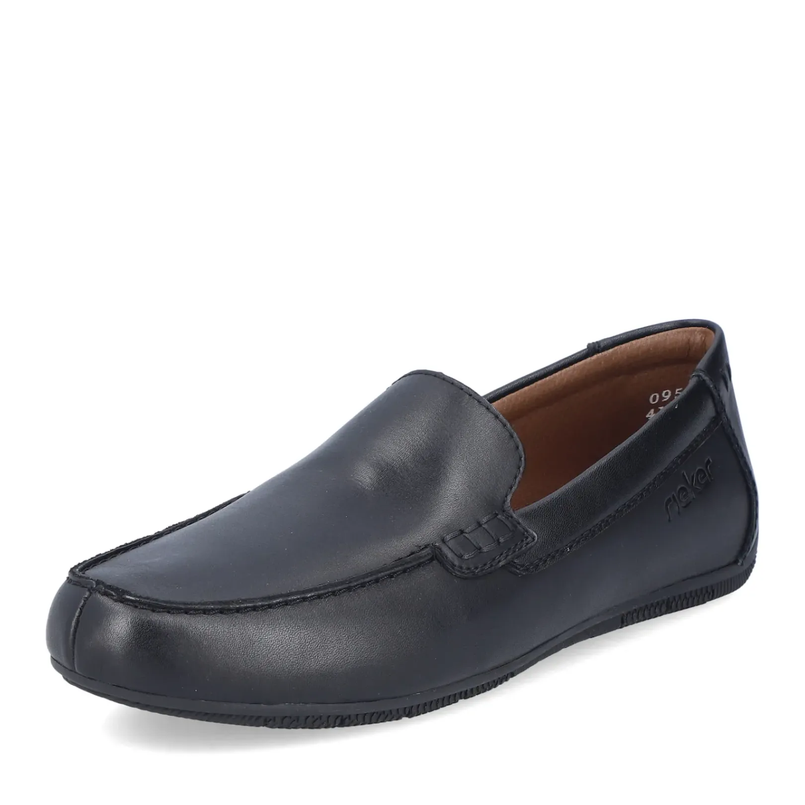 Fashion Rieker Kapcie Meskie W Kolorze Czarnym, Blyszczacym