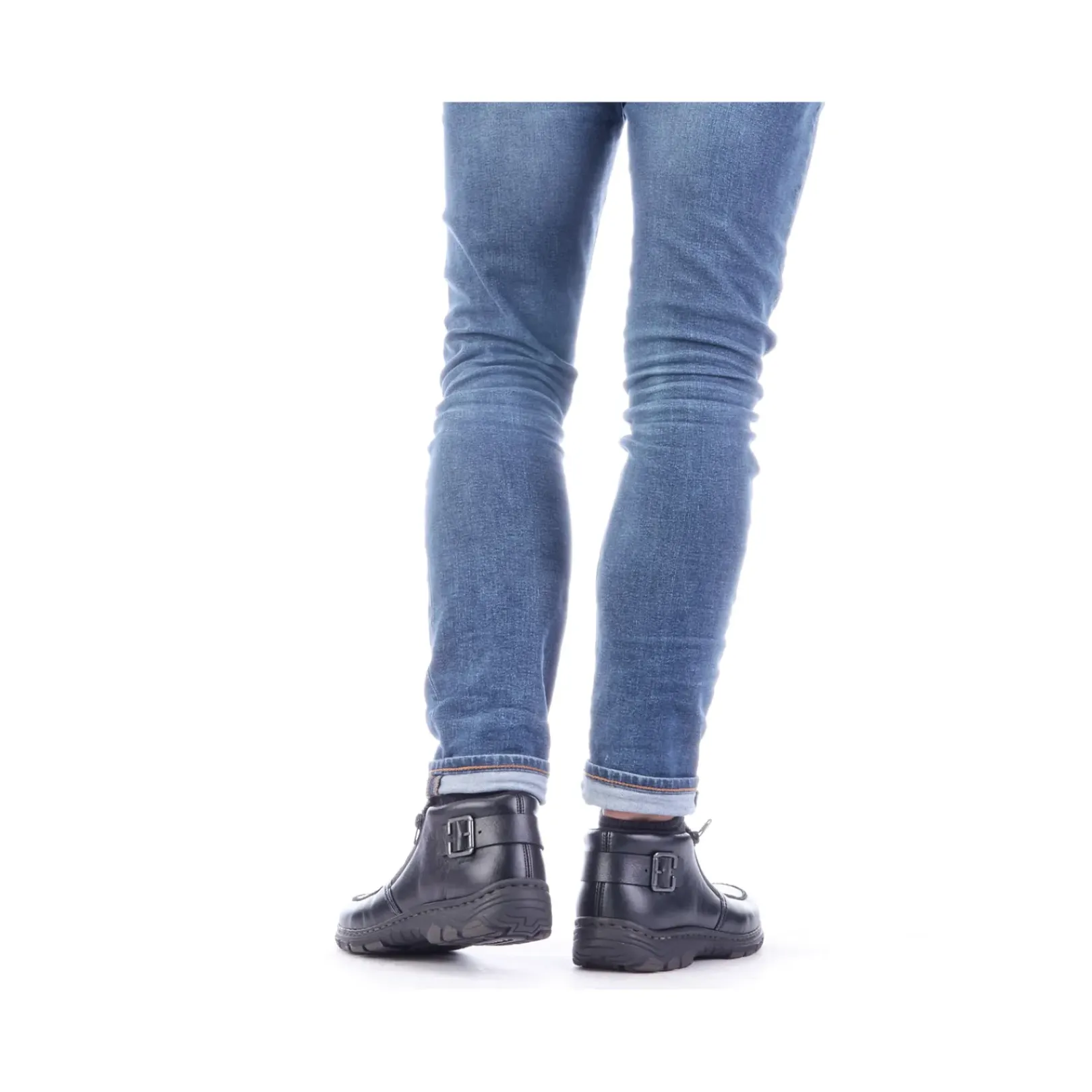 Discount Rieker Kapcie Meskie W Kolorze Czarnym, Blyszczacym