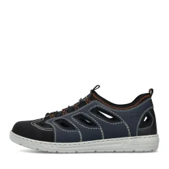 Fashion Rieker Kapcie Meskie W Kolorze Lupkowo-Niebieskim
