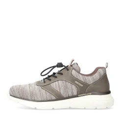 Fashion Rieker Kapcie Meskie W Kolorze Srebrnoszarym