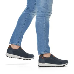 Clearance Rieker Kapcie Meskie W Kolorze Granatowym