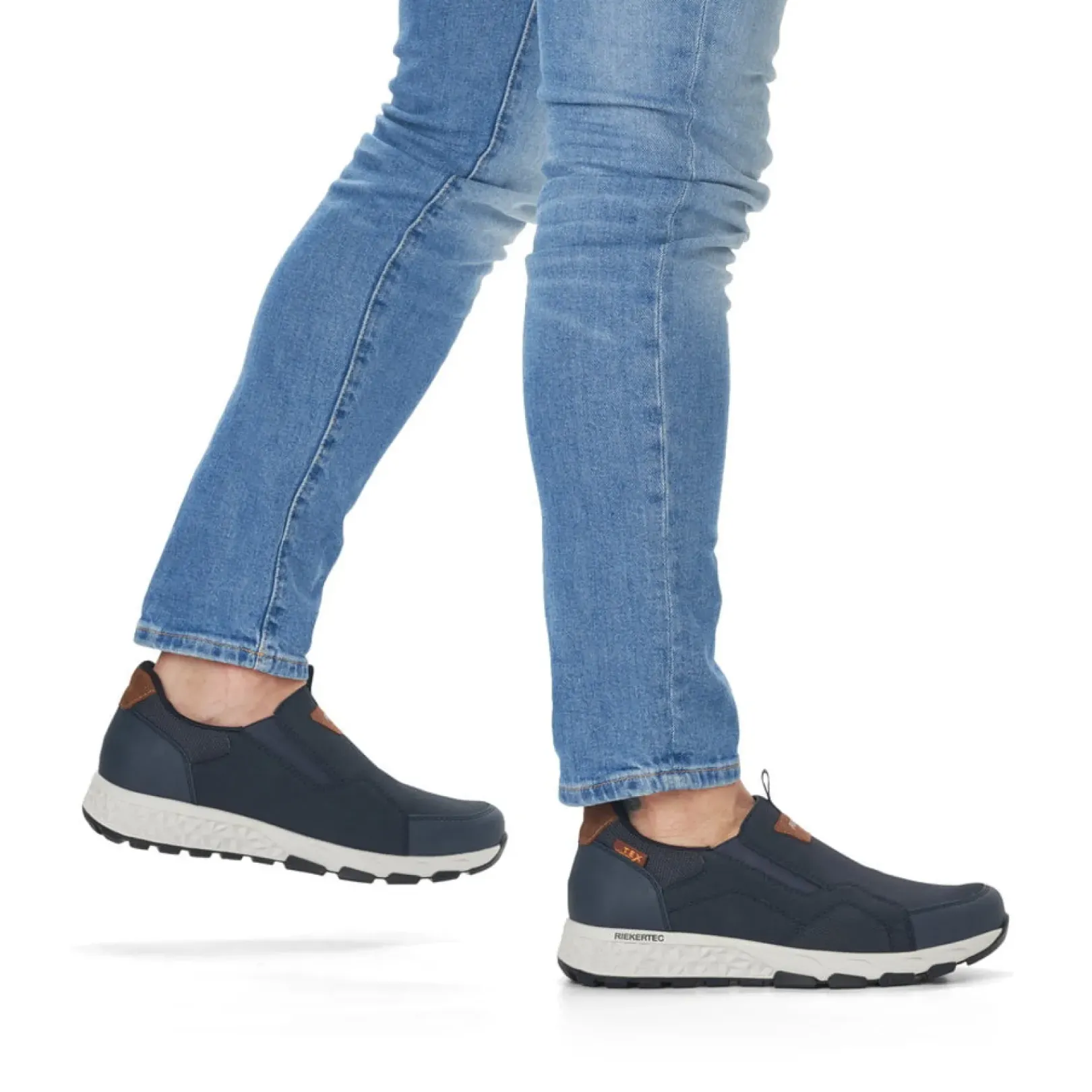 Clearance Rieker Kapcie Meskie W Kolorze Granatowym