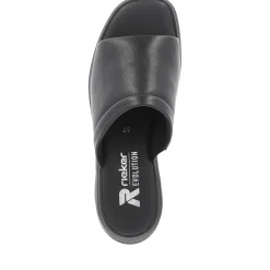 Clearance Rieker Klapki Damskie Deep Black