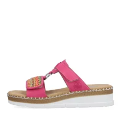 Clearance Rieker Klapki Damskie Flamingo Rozowe
