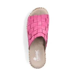 Discount Rieker Klapki Damskie Flamingo Rozowe