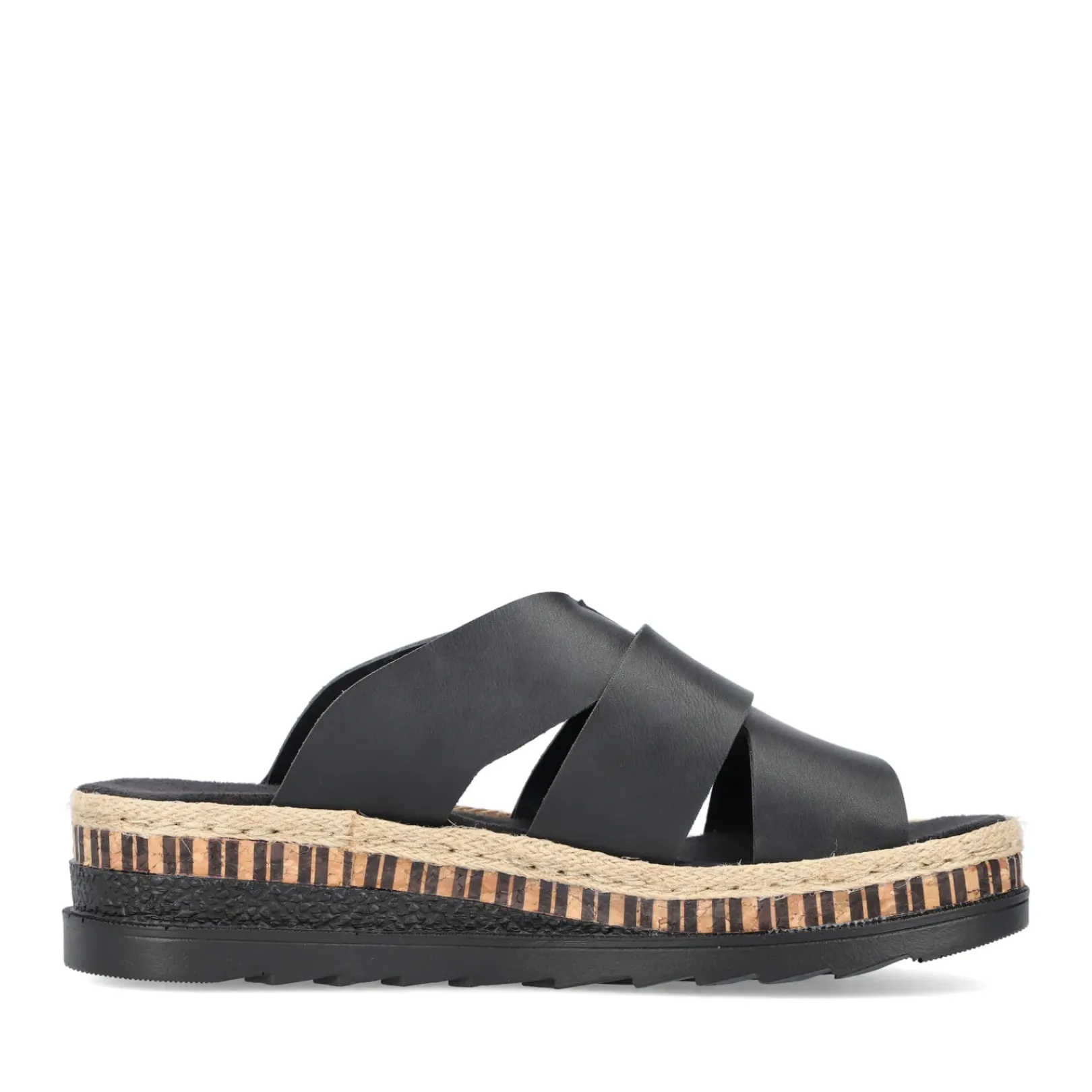 Discount Rieker Klapki Damskie , Nocne, Czarne