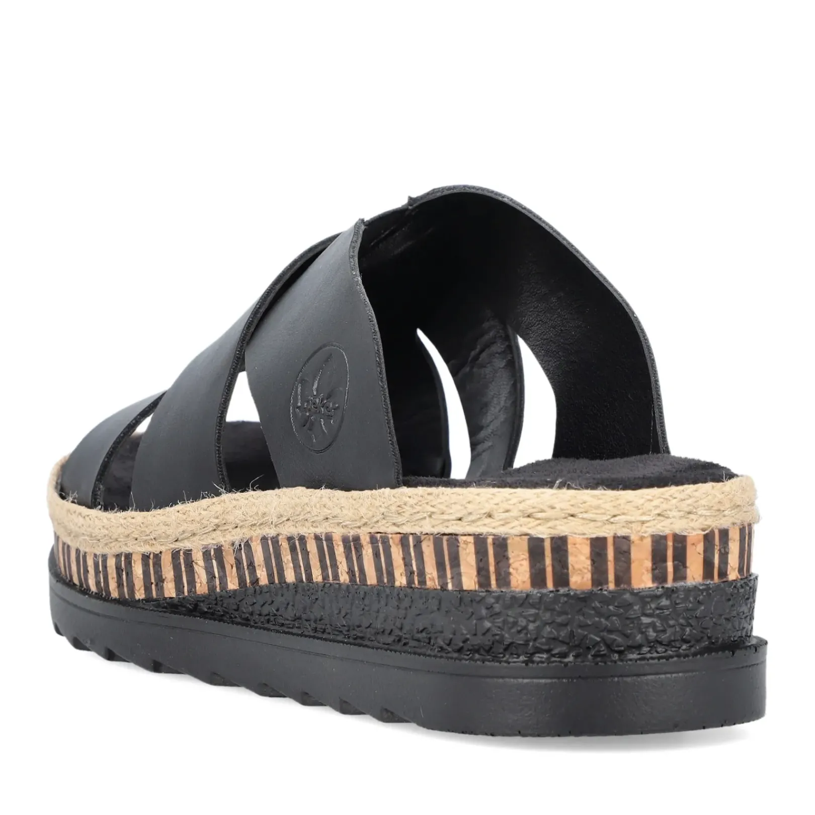 Discount Rieker Klapki Damskie , Nocne, Czarne