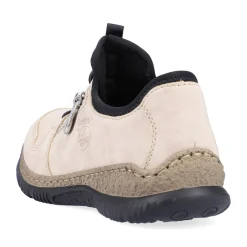 Discount Rieker Klapki Damskie W Kolorze Jasnego Bezu