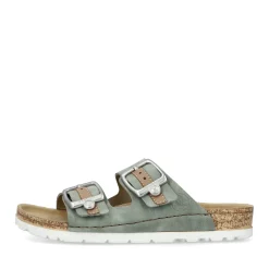 Discount Rieker Klapki Damskie W Kolorze Khaki