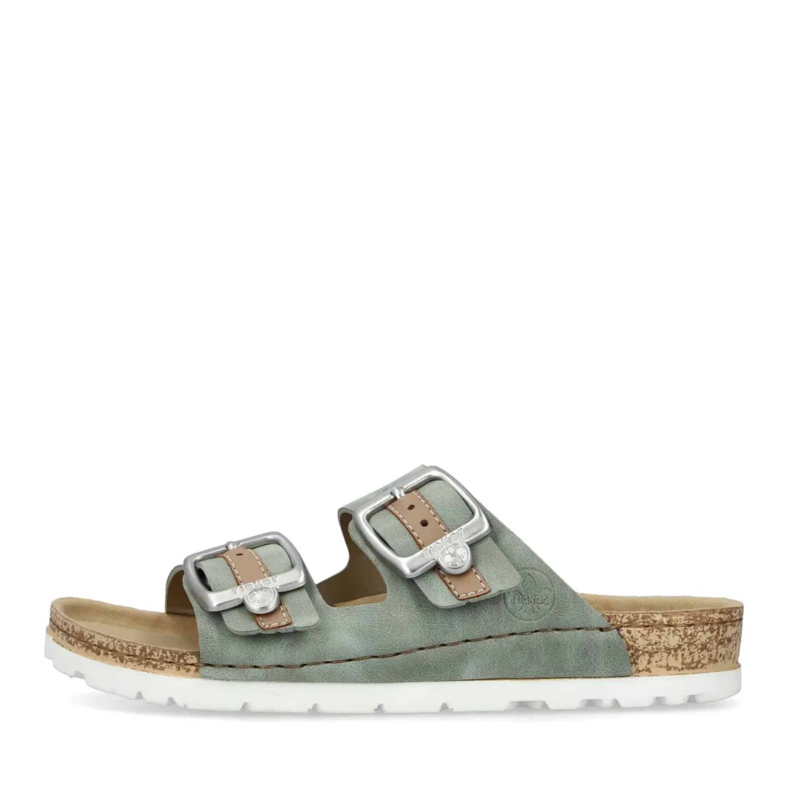 Discount Rieker Klapki Damskie W Kolorze Khaki
