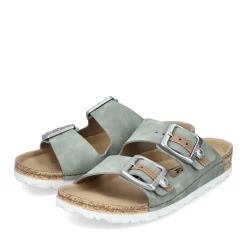 Discount Rieker Klapki Damskie W Kolorze Khaki