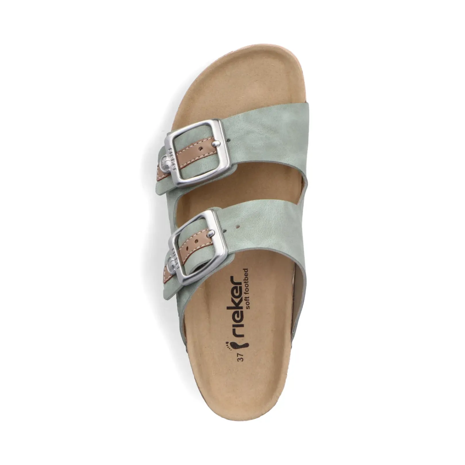 Discount Rieker Klapki Damskie W Kolorze Khaki