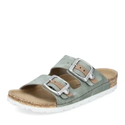 Discount Rieker Klapki Damskie W Kolorze Khaki