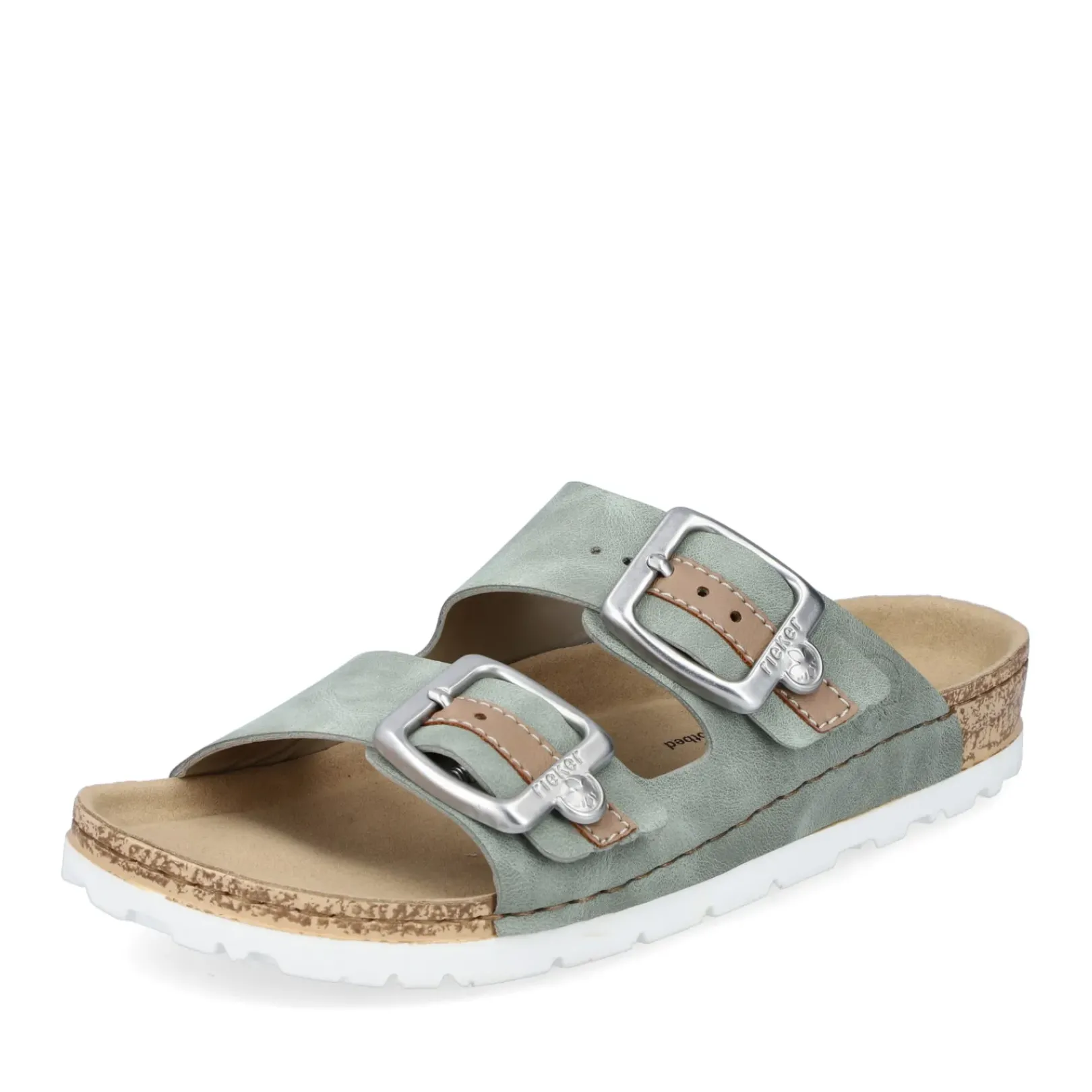 Discount Rieker Klapki Damskie W Kolorze Khaki