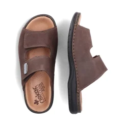 Clearance Rieker Klapki Meskie , Kawowo-Brazowe