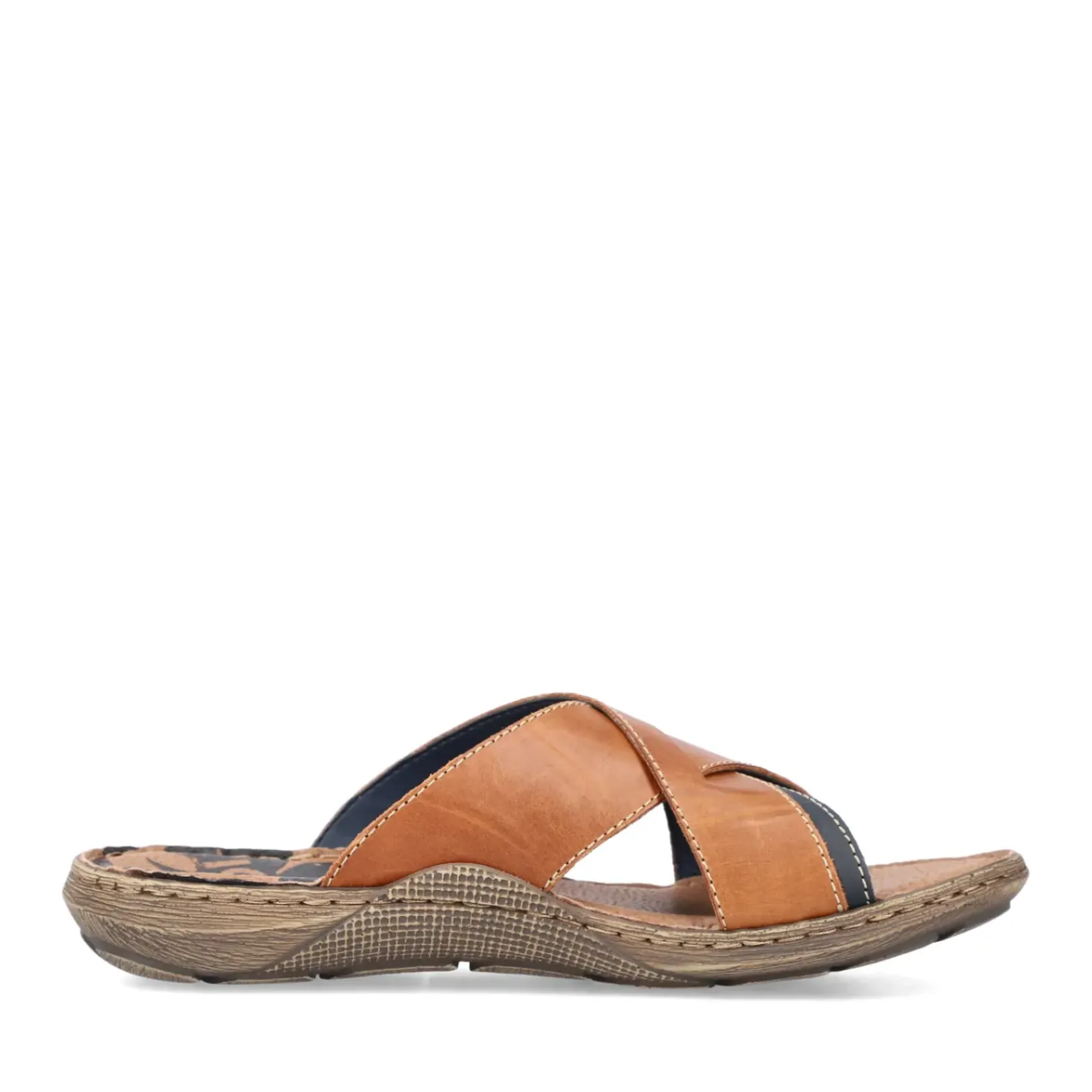 Outlet Rieker Klapki Meskie , Kawowo-Brazowe