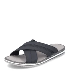 Best Rieker Klapki Meskie , Stalowe, Czarne