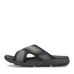 Hot Rieker Klapki Meskie Steel Black