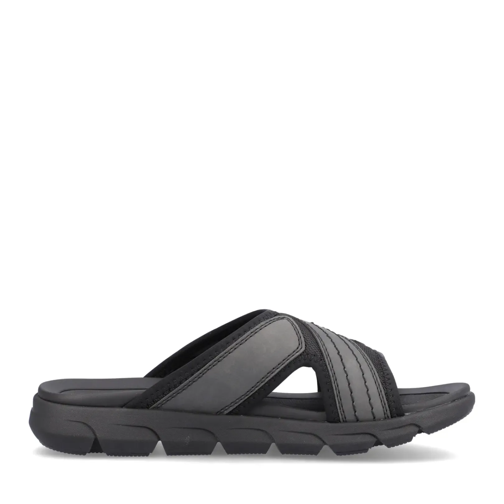 Hot Rieker Klapki Meskie Steel Black