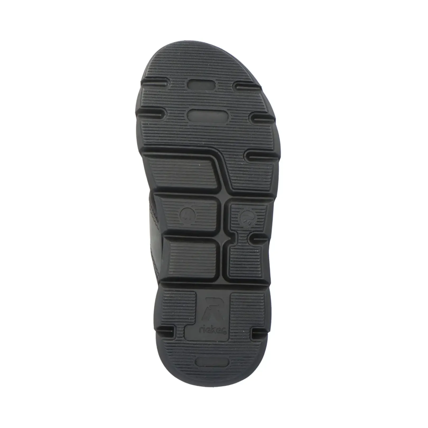 Hot Rieker Klapki Meskie Steel Black