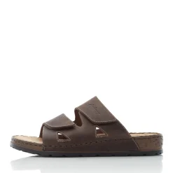 Discount Rieker Klapki Meskie W Kolorze Tabacznobrazowym