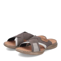 Discount Rieker Klapki Meskie W Kolorze Brazowo-Szarym