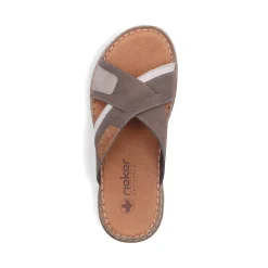Discount Rieker Klapki Meskie W Kolorze Brazowo-Szarym