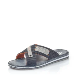 Best Rieker Klapki Meskie W Kolorze Pacific Blue