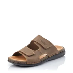 Discount Rieker Klapki Meskie W Kolorze Nugat Brazowym
