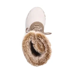 Clearance Rieker Kozaki Damskie Z Wysoka Cholewka W Kolorze Brazowo-Bezowym