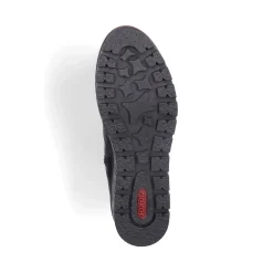 Sale Rieker Krotkie Botki Damskie W Kolorze Grafitowo-Czarnym