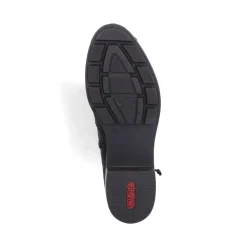Clearance Rieker Krotkie Botki Damskie W Kolorze Kruczoczarnym