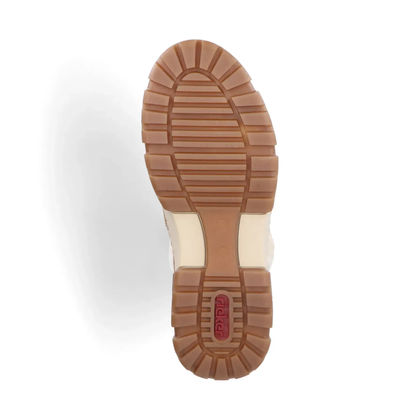 New Rieker Krotkie Botki Damskie W Kolorze Nugatowo-Brazowym