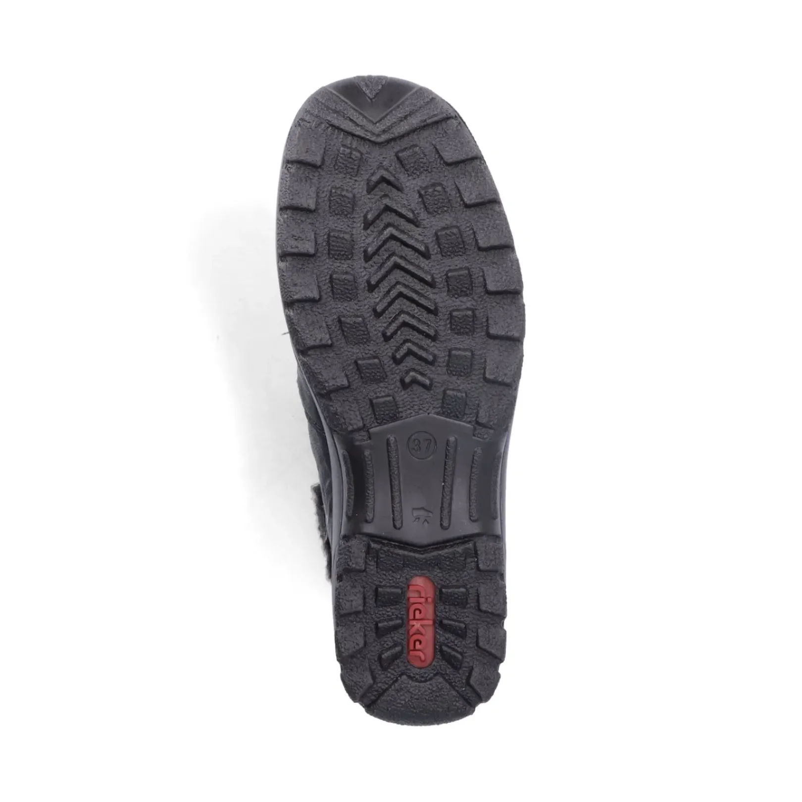 New Rieker Krotkie Botki Damskie W Kolorze Kruczoczarnym