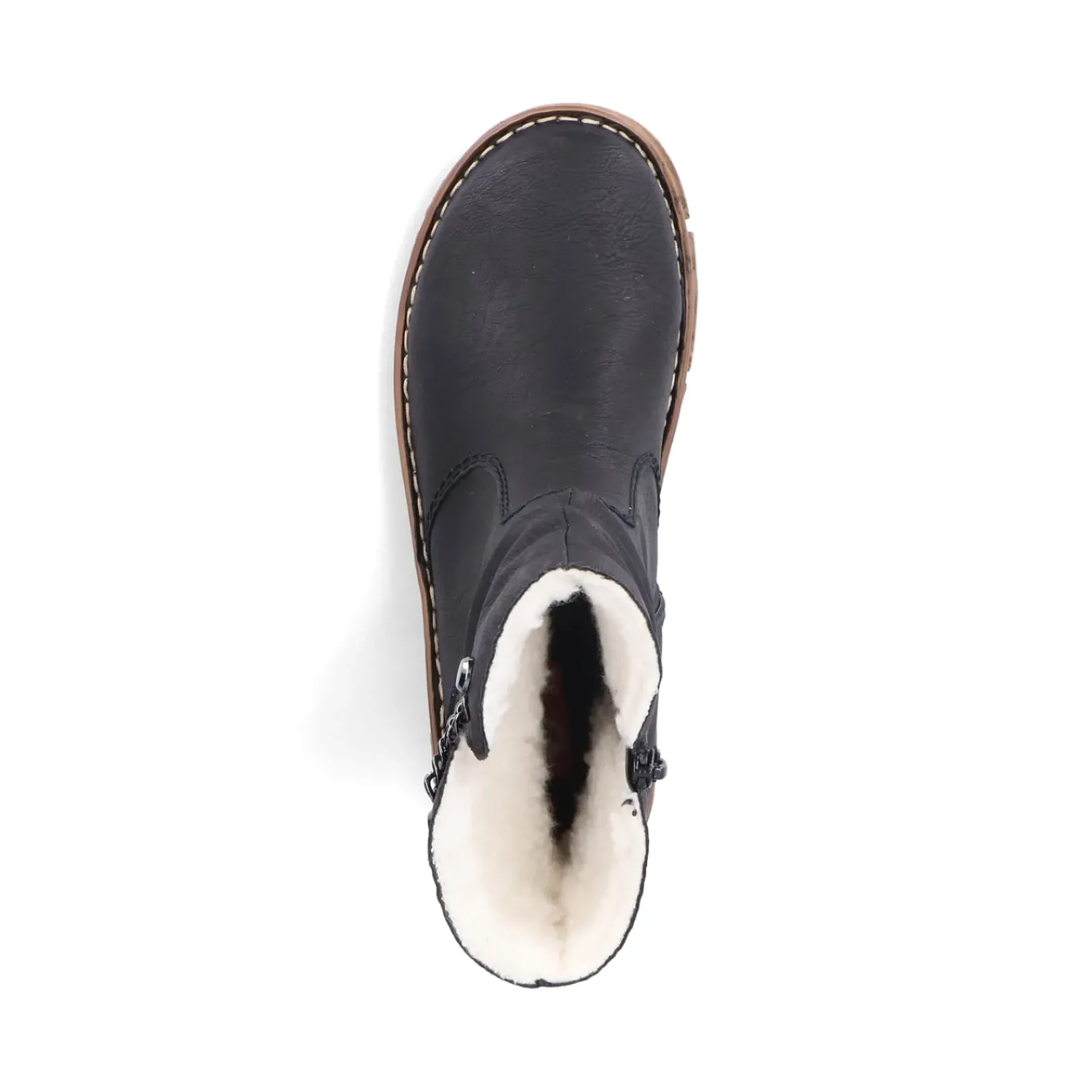 New Rieker Krotkie Botki Damskie , Nocne, Czarne