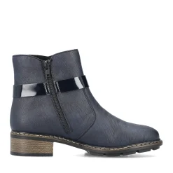 New Rieker Krotkie Botki Damskie W Kolorze Lazurowym